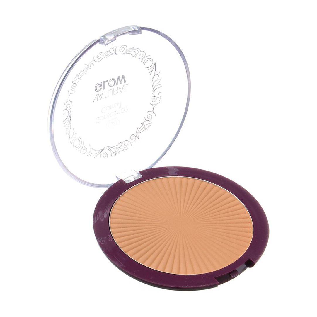 Компактна пудра для обличчя Constance Carroll Natural Glow з блискітками, 03 Bronze Glow, 10 г